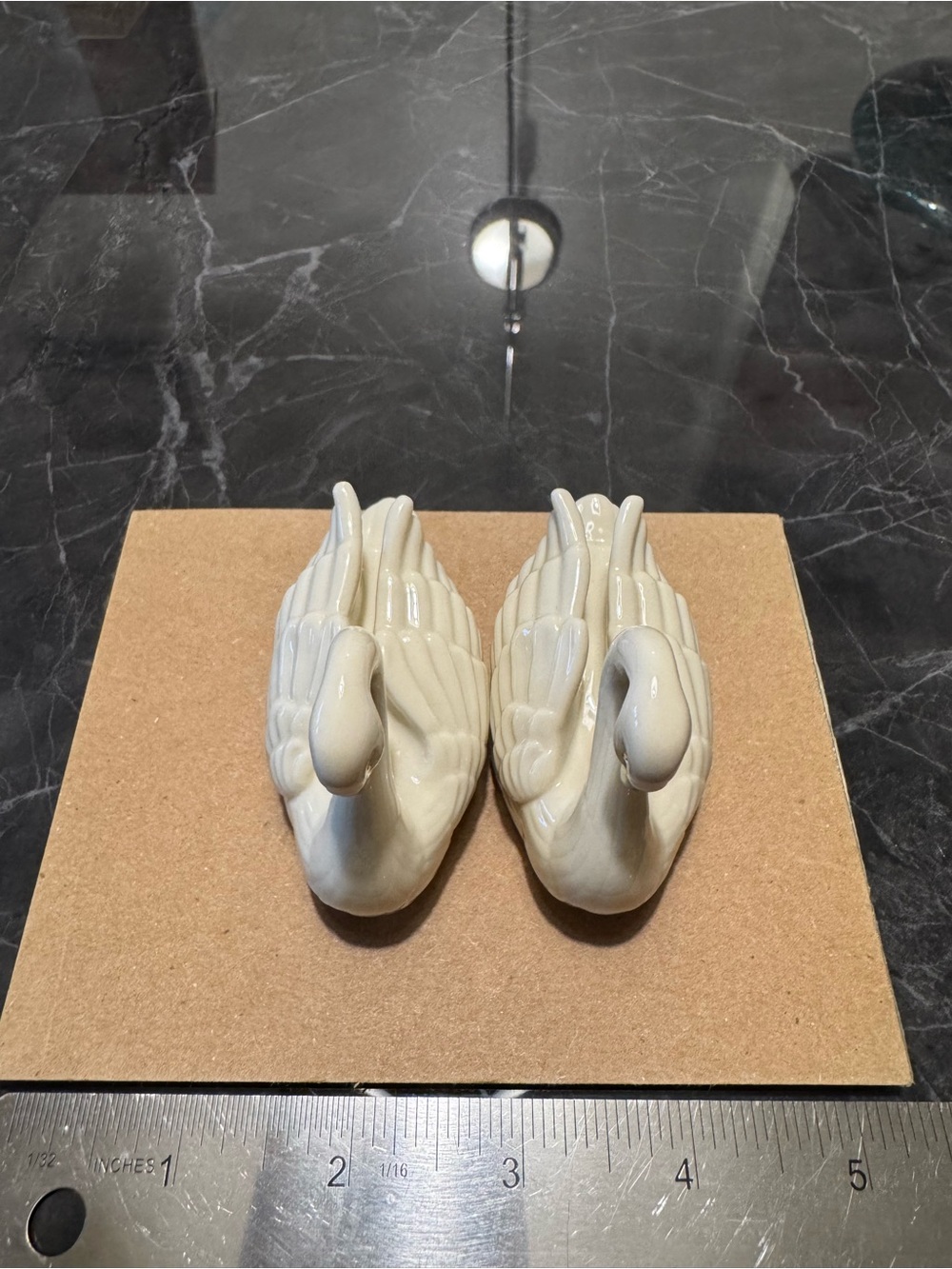 Lenox Swan Cake Topper Card Holder Pair - Picture 6 of 7